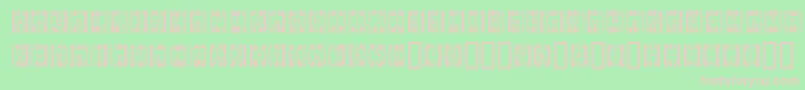 RecognitionNekkid Font – Pink Fonts on Green Background