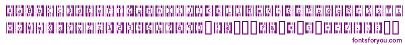 Czcionka RecognitionNekkid – fioletowe czcionki