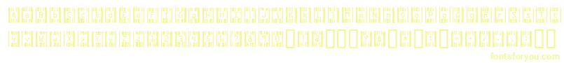 Шрифт RecognitionNekkid – жёлтые шрифты