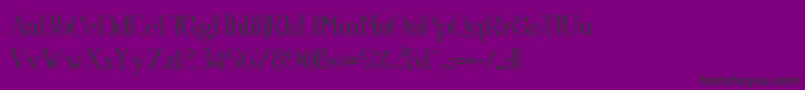 フォントFortunata – 紫の背景に黒い文字