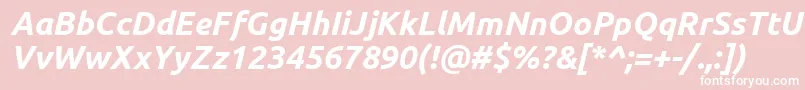 Ubuntu ffy Font – White Fonts on Pink Background