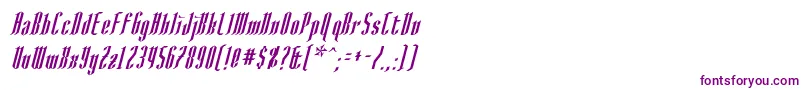 AngloysgarthItalic Font – Purple Fonts on White Background