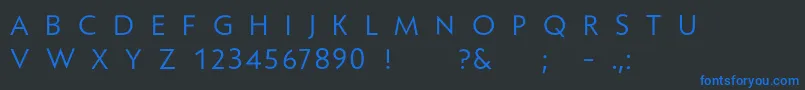 Larimar Font – Blue Fonts on Black Background
