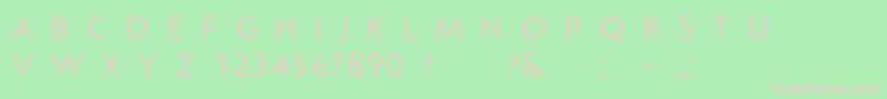 Larimar Font – Pink Fonts on Green Background
