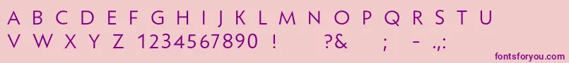 Larimar Font – Purple Fonts on Pink Background