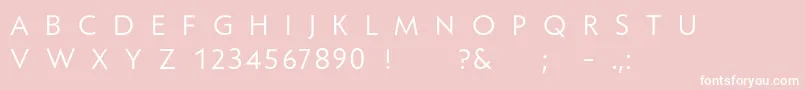 Larimar Font – White Fonts on Pink Background