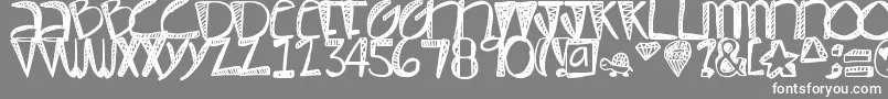 Pastel Font – White Fonts on Gray Background