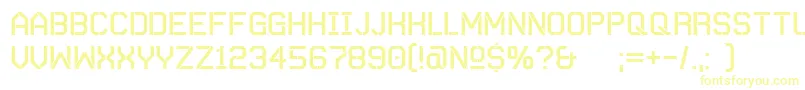 Шрифт AutobahnStencil – жёлтые шрифты