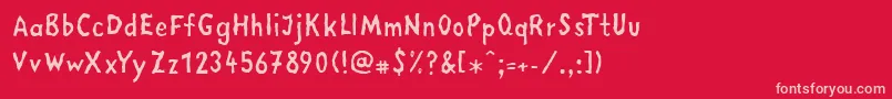 More about LinotypemegaIn Font LinotypemegaIn Font – Pink Fonts on Red Background