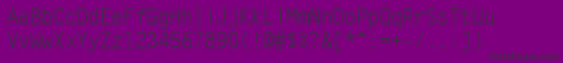 Letr45x Font – Black Fonts on Purple Background