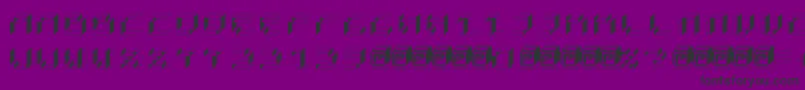 PapercubeBox Font – Black Fonts on Purple Background