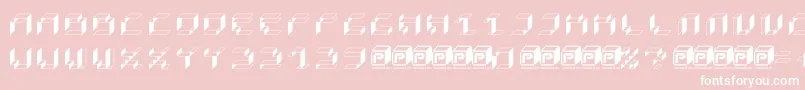 PapercubeBox Font – White Fonts on Pink Background