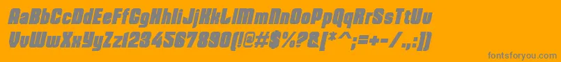 DohrmaItalic Font – Gray Fonts on Orange Background