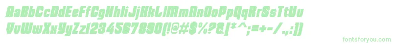 DohrmaItalic Font – Green Fonts on White Background