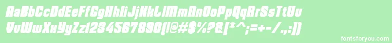 DohrmaItalic Font – White Fonts on Green Background