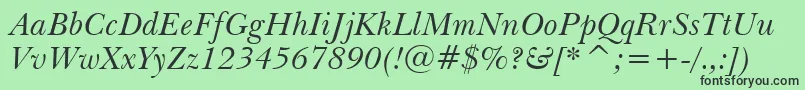 Tt0032c Font – Black Fonts on Green Background