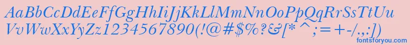Tt0032c Font – Blue Fonts on Pink Background