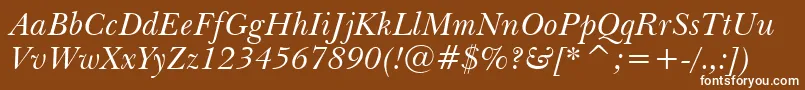 Tt0032c Font – White Fonts on Brown Background