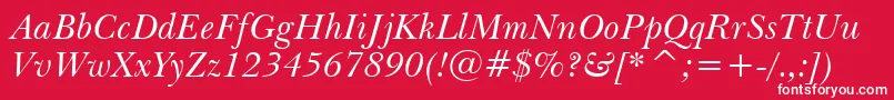 Tt0032c Font – White Fonts on Red Background