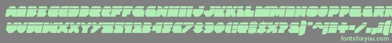 Weitere Informationen zur Vxrocketlaserital-Schriftart Vxrocketlaserital-Schriftart – Grüne Schriften auf grauem Hintergrund