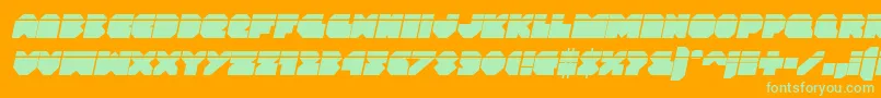 Więcej informacji o czcionce Vxrocketlaserital Czcionka Vxrocketlaserital – zielone czcionki na pomarańczowym tle