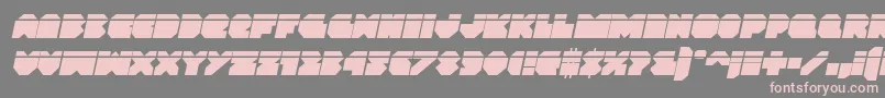 Шрифт Vxrocketlaserital – розовые шрифты на сером фоне