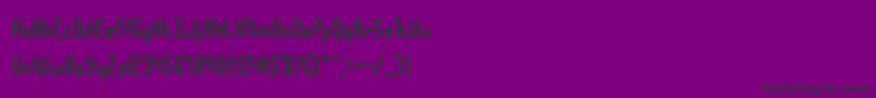 BocumaBrk Font – Black Fonts on Purple Background