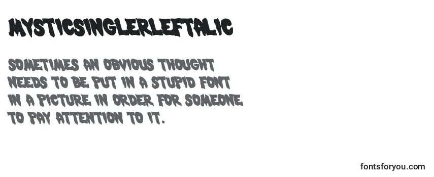MysticSinglerLeftalic Font