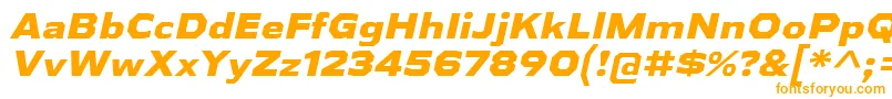 Шрифт AthabascaExEbIt – оранжевые шрифты на белом фоне