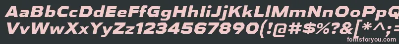 Шрифт AthabascaExEbIt – розовые шрифты на чёрном фоне