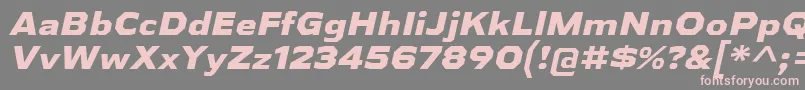 AthabascaExEbIt Font – Pink Fonts on Gray Background