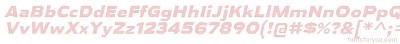 AthabascaExEbIt Font – Pink Fonts on White Background