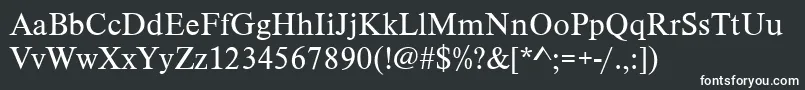 TimelesstcyligRegular Font – White Fonts on Black Background