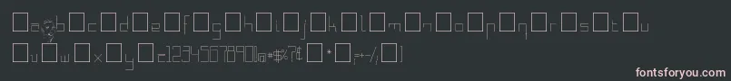 フォントNadaRegular – 黒い背景にピンクのフォント