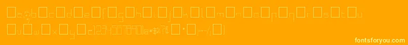 fuente NadaRegular – Fuentes Amarillas Sobre Fondo Naranja