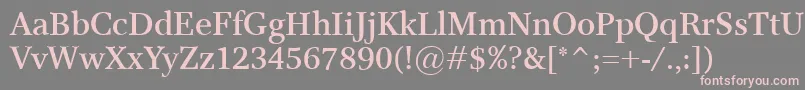 ResPublicaSemibold Font – Pink Fonts on Gray Background