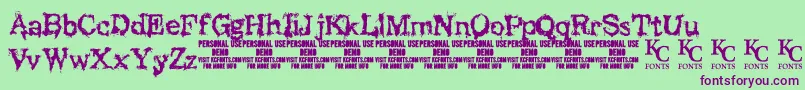 fuente BlackasylumdemoKcfonts – Fuentes Moradas Sobre Fondo Verde