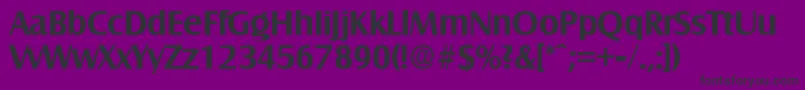 fuente SalzburgDemibold – Fuentes Negras Sobre Fondo Morado