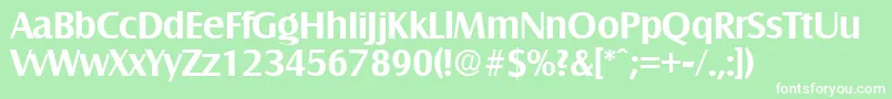 SalzburgDemibold Font – White Fonts on Green Background