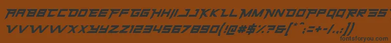HermesRegular Font – Black Fonts on Brown Background