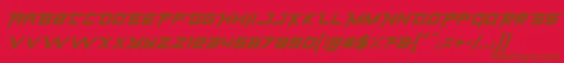 HermesRegular Font – Brown Fonts on Red Background