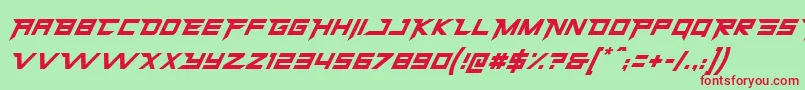 HermesRegular Font – Red Fonts on Green Background