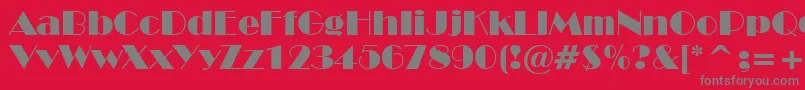 StHarlemNights-Schriftart – Graue Schriften auf rotem Hintergrund