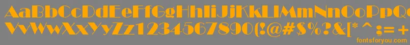 StHarlemNights Font – Orange Fonts on Gray Background