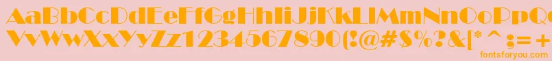 StHarlemNights Font – Orange Fonts on Pink Background