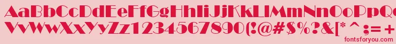 StHarlemNights Font – Red Fonts on Pink Background