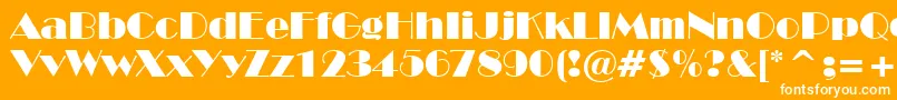 StHarlemNights Font – White Fonts on Orange Background