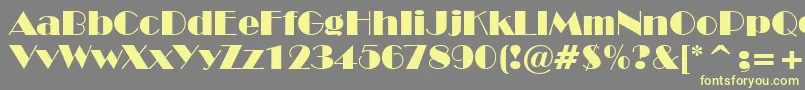 StHarlemNights Font – Yellow Fonts on Gray Background