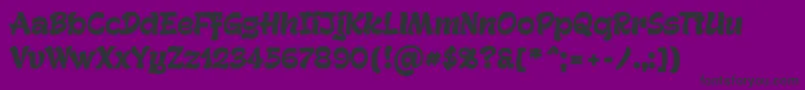 GeckoPersonaluseonly Font – Black Fonts on Purple Background