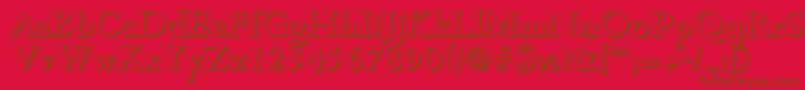 CambridgeshadowBold Font – Brown Fonts on Red Background